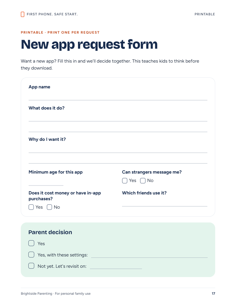 First Phone Contract for Kids | Smartphone Safety Guide for Parents