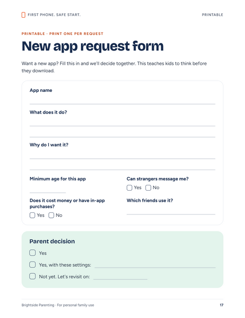 First Phone Contract for Kids | Smartphone Safety Guide for Parents
